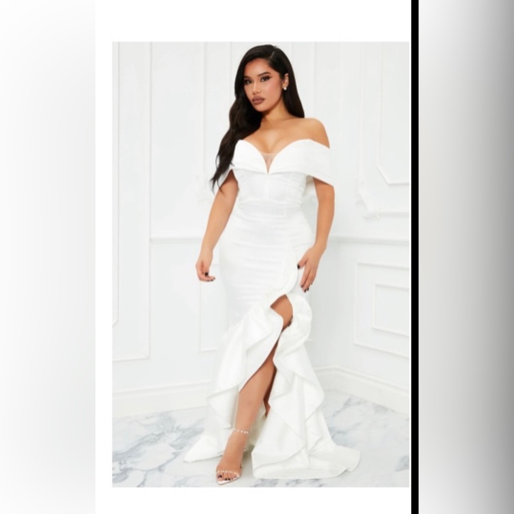 White ball dress